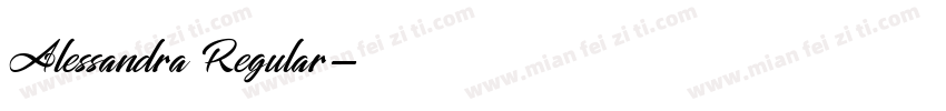 Alessandra Regular字体转换